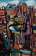 Paisaje rocoso con rocas - Max Beckmann — vista de la obra