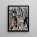 El Cristo y el pecador - Max Beckmann — cuadro enmarcado en la pared