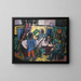 Circus Caravan Painting - Max Beckmann — framed artwork on a wall