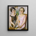 Doble retrato - Max Beckmann — cuadro enmarcado en la pared