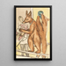 Ours dressés - Max Beckmann — cuadro enmarcado en la pared