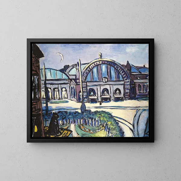 Reproducción del cuadro Estación de Frankfurt am Main - Max Beckmann
