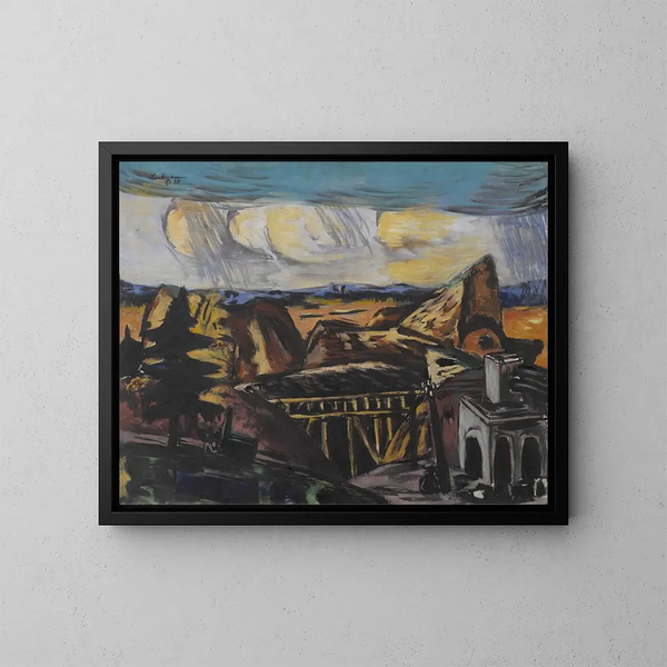Reproducción del cuadro Grande carrera en Alta Baviera - Max Beckmann