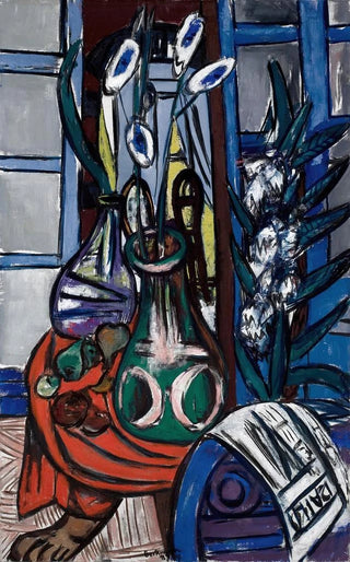 Max Beckmann - Large Still Life Interior Blue.webp