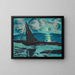 Night Moon at the Seaside - Max Beckmann — framed artwork on a wall
