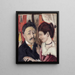Portrait of the couple Carl - Max Beckmann — framed artwork on a wall