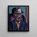 Retrato de Fred Conway - Max Beckmann — cuadro enmarcado en la pared
