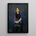 Retrato de Mink con chal violeta - Max Beckmann — cuadro enmarcado en la pared