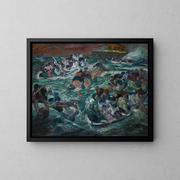 Reproducción del cuadro El naufragio del Titanic - Max Beckmann