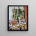 naturaleza muerta con mimosas - Max Beckmann | Cuadro — cuadro enmarcado en la pared
