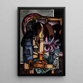 Max Beckmann - Still Life with Two Large Candles.webp