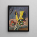 Still life with yellow boots - Max Beckmann — framed artwork on a wall