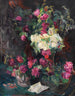 Naturaleza muerta con rosas rojas - Max Beckmann — vista de la obra