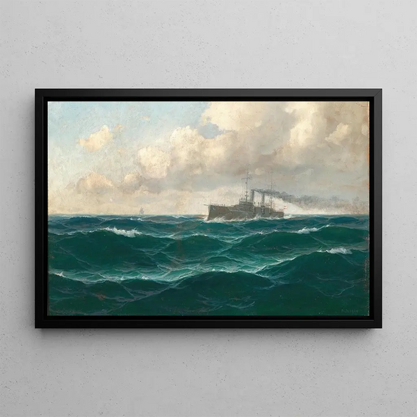 Max Jensen - A Seascape with Cruiser.webp