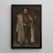 retrato de un caballero con abrigo de piel - Max Johann Bernhard Koner — cuadro enmarcado en la pared