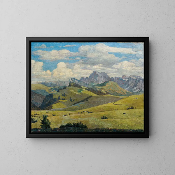 Alpe de Siusi Tirol del Sur - Max Kahrer — cuadro enmarcado en la pared