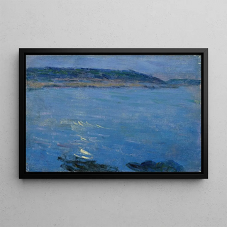 Max Kurzweil - Blaue Meereslandschaft im Mondschein.webp
