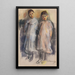 Dos niñas pequeñas - Max Lieberman — cuadro enmarcado en la pared