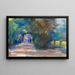Allée with two horsemen - Max Liebermann — framed artwork on a wall