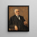 Retrato del fabricante de textiles Carl Lewin - Max Liebermann — cuadro enmarcado en la pared