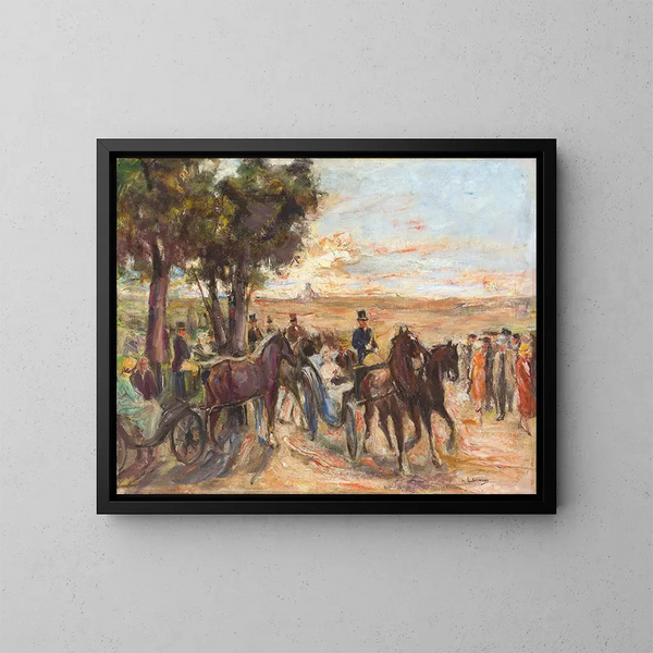 Paseo por el Monte Pincio en Roma - Max Liebermann — cuadro enmarcado en la pared