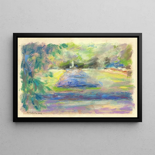 Max Liebermann - Die Blumenterrasse in Wannsee mit Blick auf den Fischotterbrunnen.webp