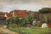 Casas de Pueblo con Girasoles - Max Liebermann — vista de la obra