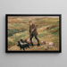 Cazador en las dunas - Max Liebermann — cuadro enmarcado en la pared