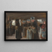 Study of Composition for the Flax Barn in Laren - Max Liebermann — framed artwork on a wall