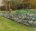 Hombre en el campo de coles en el jardín de Wannsee - Max Liebermann — vista de la obra