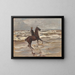 Caballero junto al mar a la derecha - Max Liebermann — cuadro enmarcado en la pared