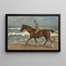 Cavalier sur la plage vers la izquierda - Max Liebermann — cuadro enmarcado en la pared