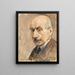 Autorretrato - Max Liebermann — cuadro enmarcado en la pared