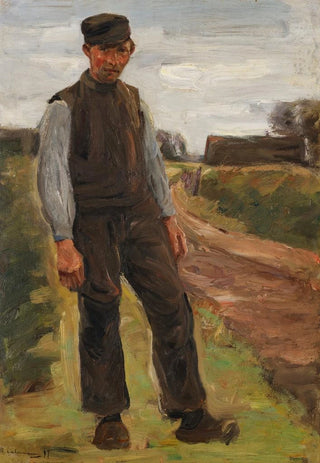 Max Liebermann - Stehender Bauer auf einem Wege.webp