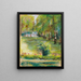 El jardín de los artistas visto hacia el este desde la terraza con vista a la avenida de los abedules y el Wannsee - Max Liebermann — cuadro enmarcado en la pared