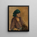 Retrato de una dama - Max Slevogt — cuadro enmarcado en la pared