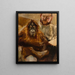 Orang-outan Seemann con su cuidador - Max Slevogt — cuadro enmarcado en la pared