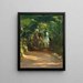 Horse riding group in the forest - Max Slevogt — framed artwork on a wall