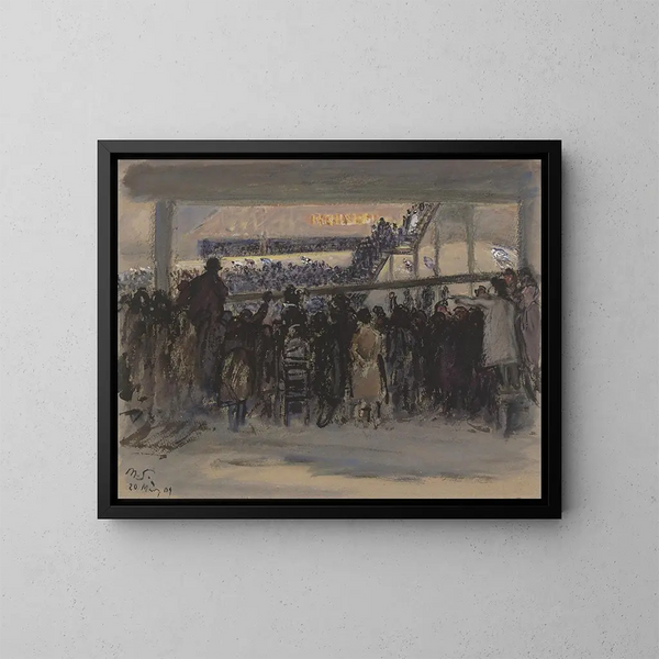 Carrera de seis días en Berlín - Max Slevogt — cuadro enmarcado en la pared