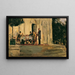 Supper on the Terrace of the Badenburg in Nymphenburg Park - Max Slevogt — framed artwork on a wall