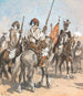 Beduinos a caballo - Max Tilke — vista de la obra
