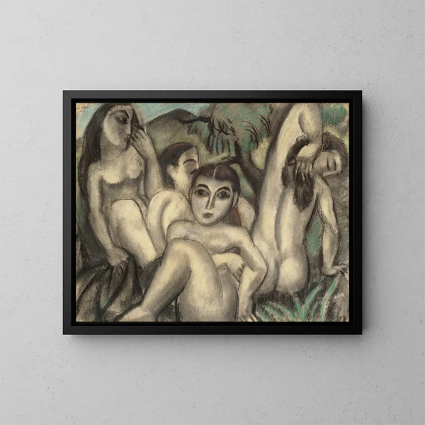 Nudo - Max Weber — cuadro enmarcado en la pared