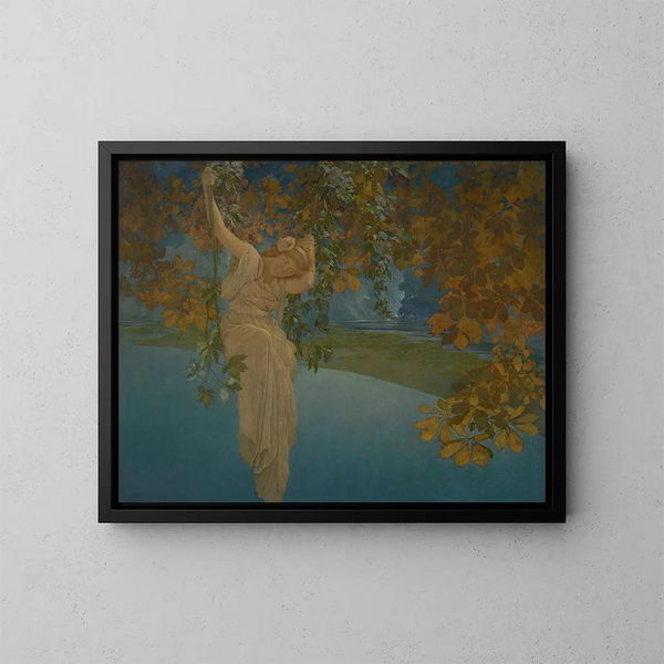 Rêveries - Maxfield Parrish — cuadro enmarcado en la pared