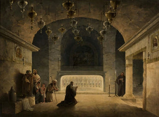 Maxim Nikiforovitsch Worobjeff - Interior of the crypt in the Church of the Nativity in Bethlehem.webp