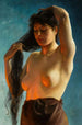 La bella de cabello negro - Maxime Dastugue — vista de la obra