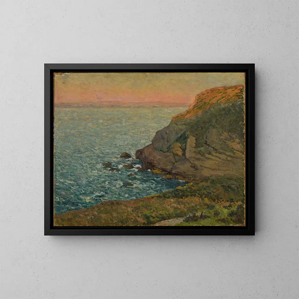 Last glimmers of the day in Morgat - Maxime Maufra — framed artwork on a wall