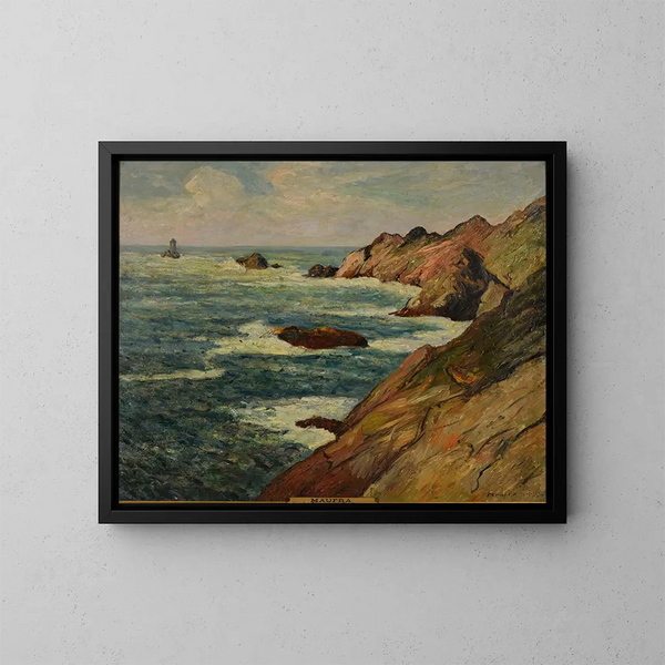La Pointe du Raz et les Courants - Maxime Maufra — framed artwork on a wall