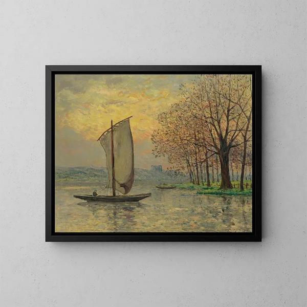Les bords de la Loire - Maxime Maufra — framed artwork on a wall
