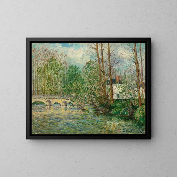 Paisaje de primavera en Lavardin, Loir-et-Cher - Maxime Maufra — cuadro enmarcado en la pared