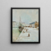 Snowy Landscape Painting - Maxime Maufra — framed artwork on a wall